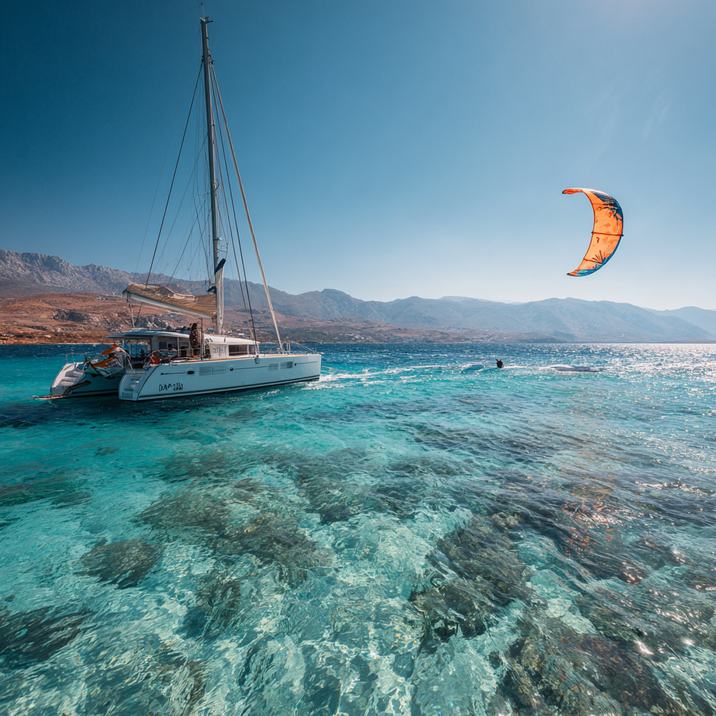 Catamaran sailing